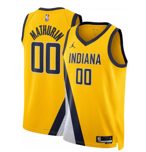 Men Indiana Pacers #00 Bennedict Mathurin Yellow Nike Dri FIT Swingman NBA Jersey->indiana pacers->NBA Jersey